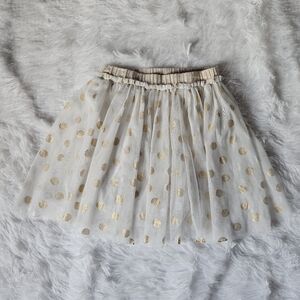 Elegant Gold Polka Dot Skirt 4/5